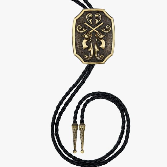 Bronze Cowboy Bolo Tie - Picture 1 of 5